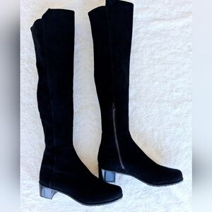Stuart Weitzman Reserve Black Suede Over-the-knee Boots